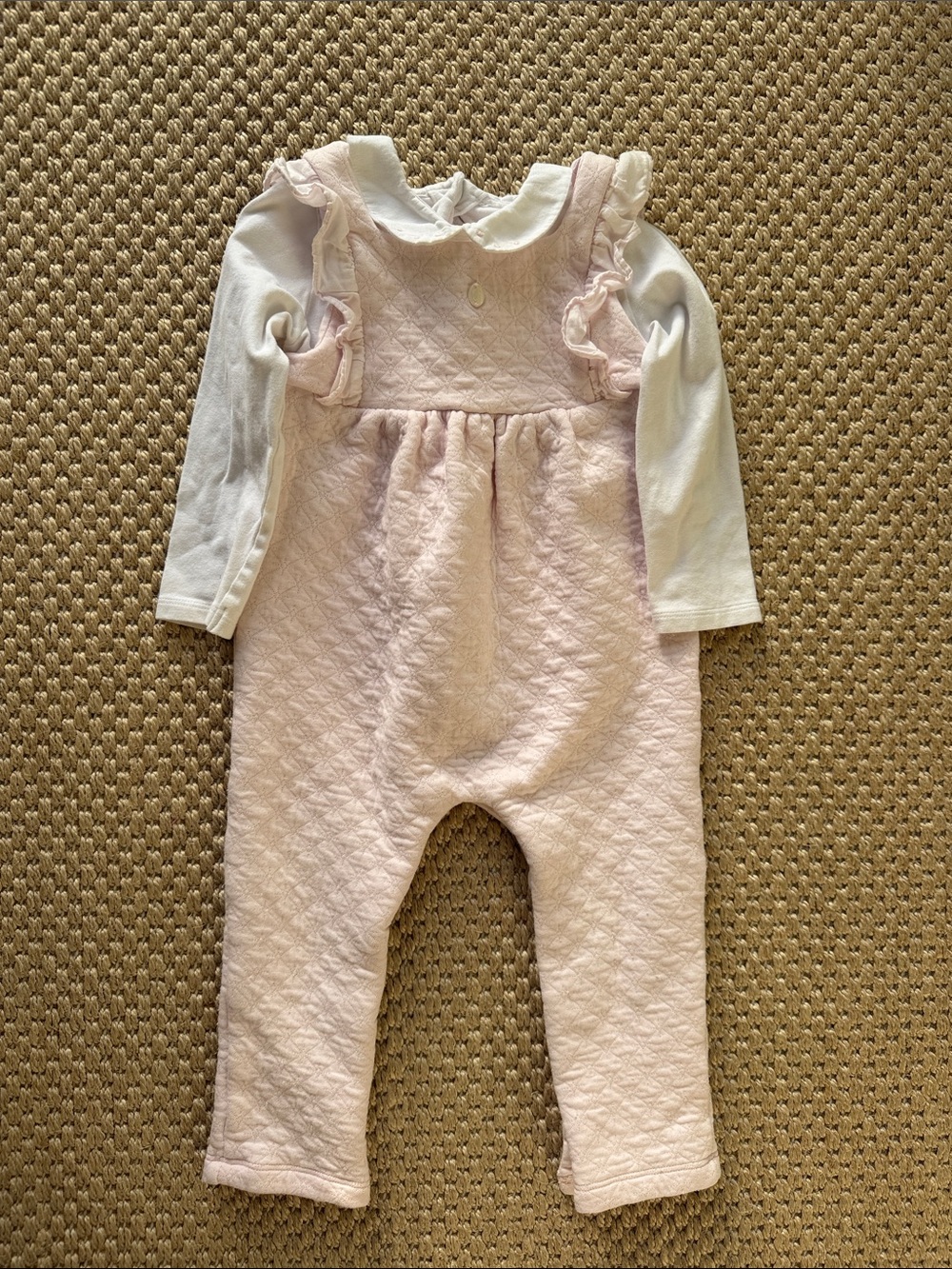 Patachou Blush Pink Babygrow size 18 months